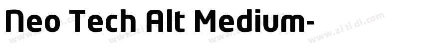 Neo Tech Alt Medium字体转换